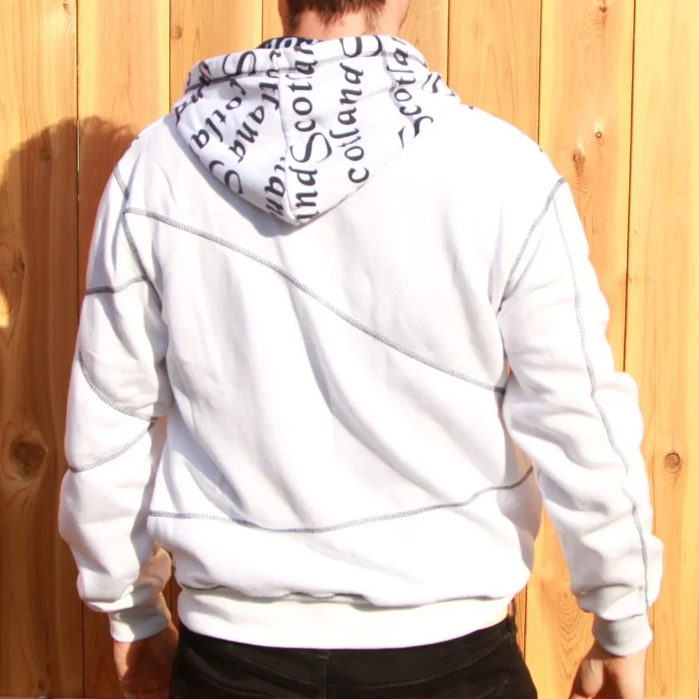 Scotland Zip-Up Hoodie Size Medium Stylish Colouration - Picture 2 of 7